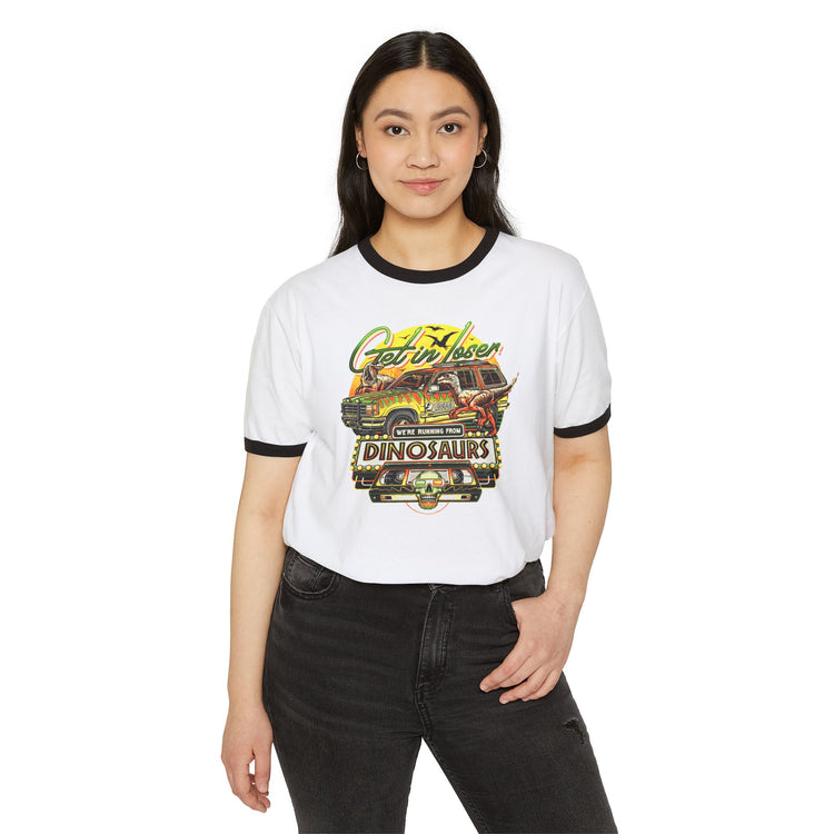 We're Running From Dinosaurs T-Shirt - Fandom-Made