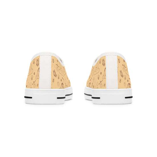 Winnie All-Over Print Women's Low Top Sneakers - Fandom-Made