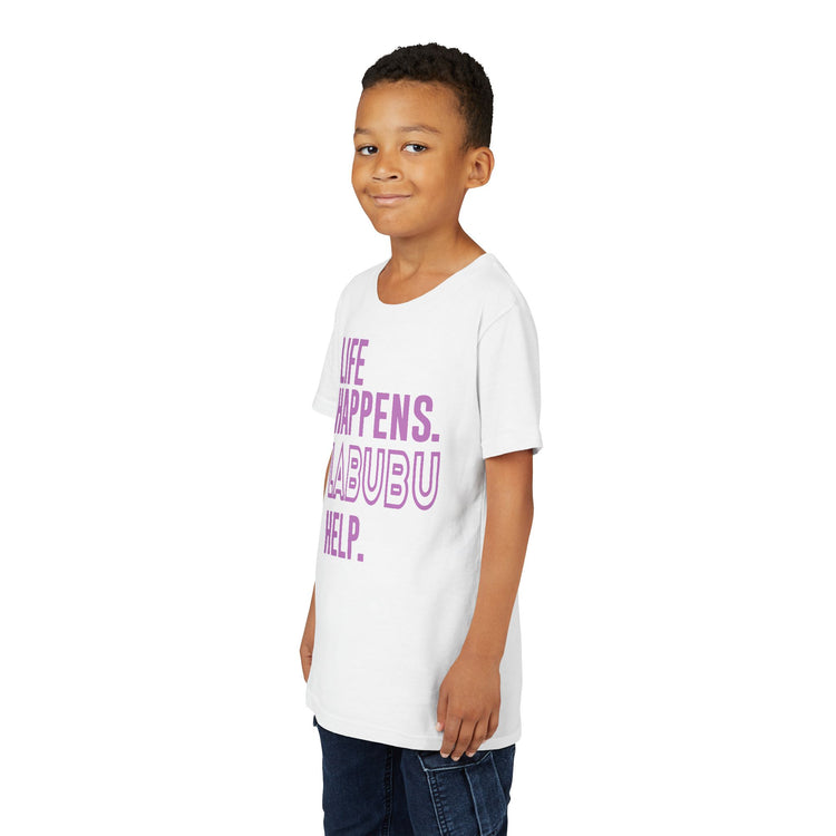 Life Happens Labubu Help Youth Tee - Fandom-Made