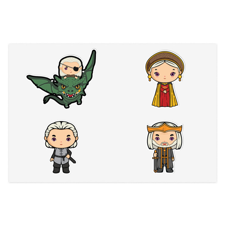 House of the Dragon Sticker Sheet Set - Fandom-Made