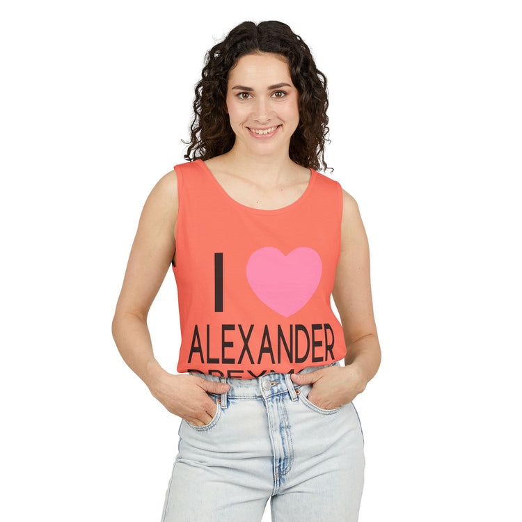 I Love Alexander Dreymon Unisex Garment-Dyed Tank Top - Fandom-Made