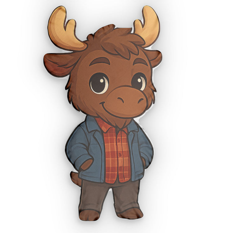 Moose-Shaped Pillow