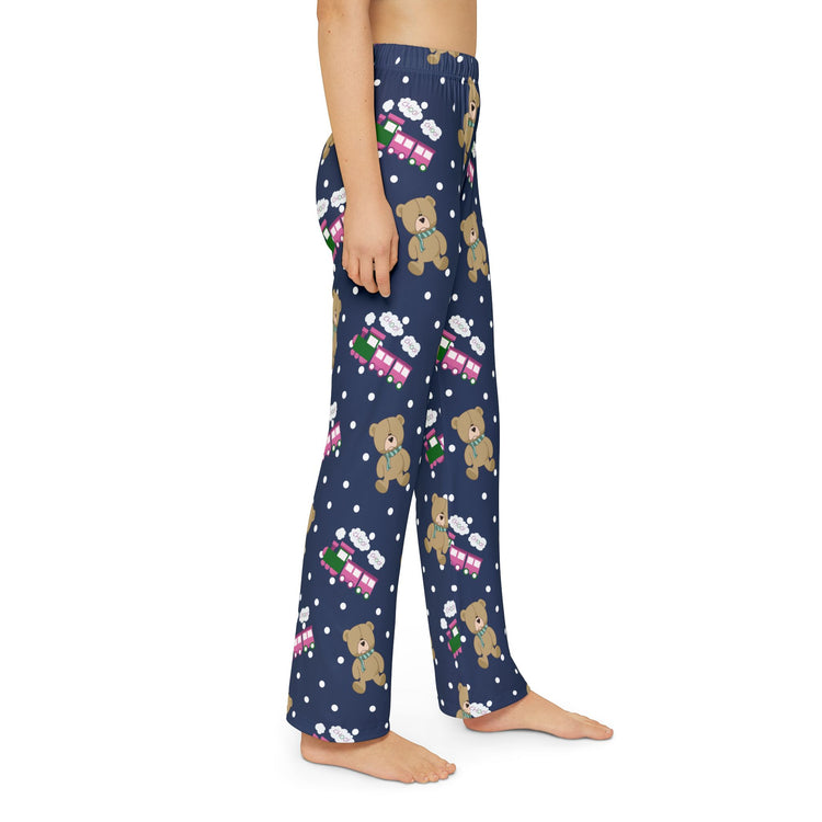 Choo Choos And Teddy Bears Kids Pajama Pants