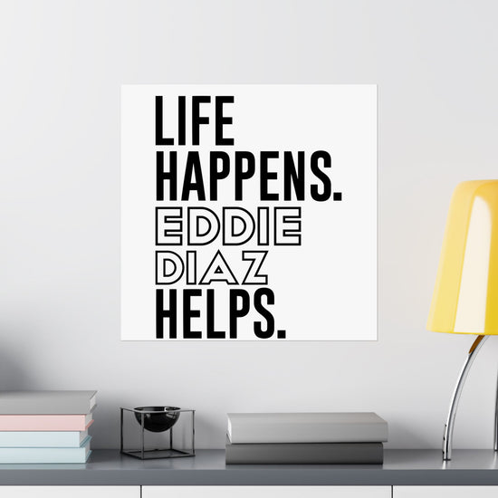 Life Happens Eddie Diaz Helps Poster - Fandom-Made
