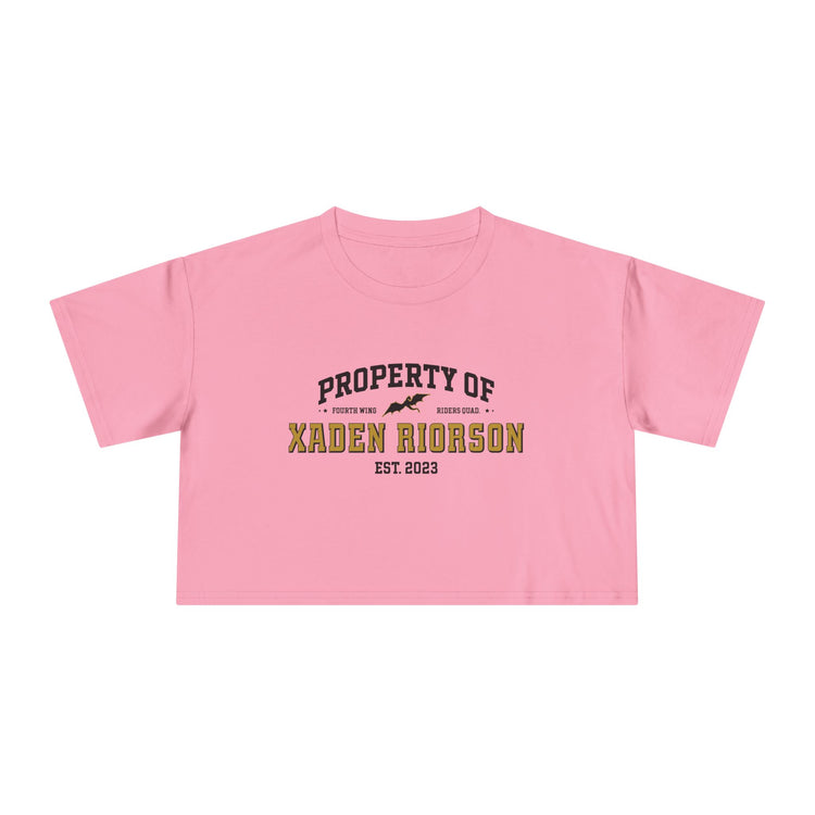 Property Of Xaden Riorson Crop Top - Fandom-Made