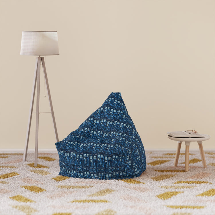 Tardis All-Over-Print Bean Bag Chair Cover - Fandom-Made