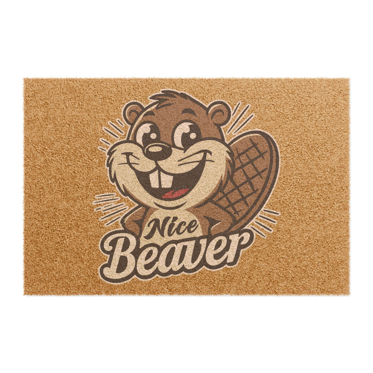 Nice Beaver Doormat - Fandom-Made