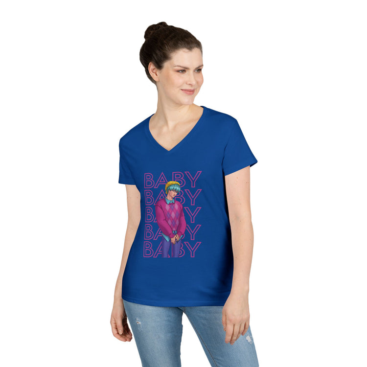 Baby Saja Ladies' V-Neck Tee