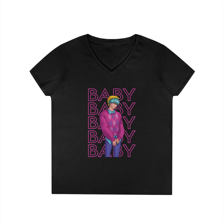 Baby Saja Ladies' V-Neck Tee