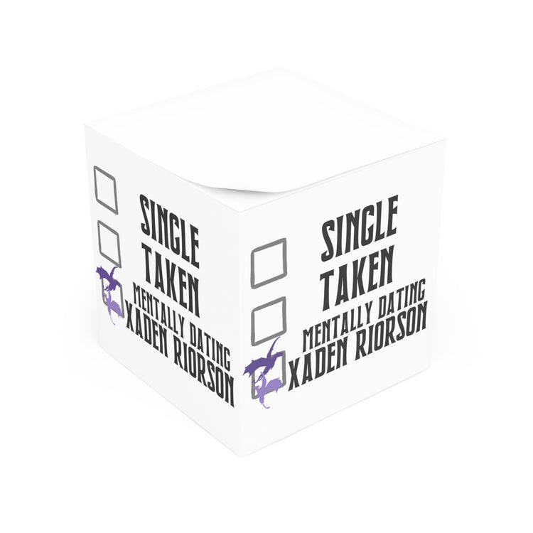Mentally Dating Xaden Riorson Note Cube - Fandom-Made