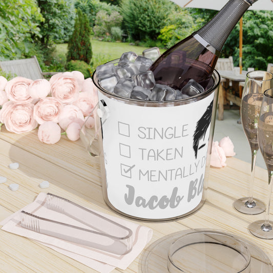 Mentally Dating Jacob Black Ice Bucket with Tongs - Fandom-Made