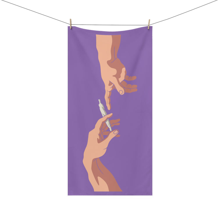 Pass It Cotton Beach Towel - Fandom-Made