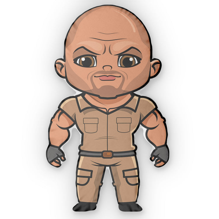 Dr. Smolder Bravestone-Shaped Pillow