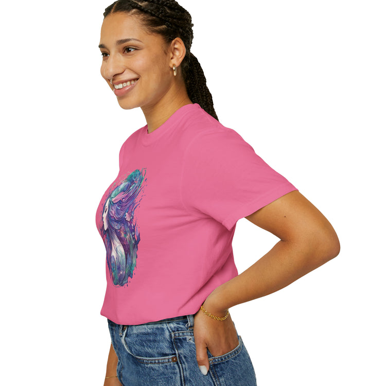 Mermaid Watercolor Unisex Garment-Dyed T-shirt - Fandom-Made