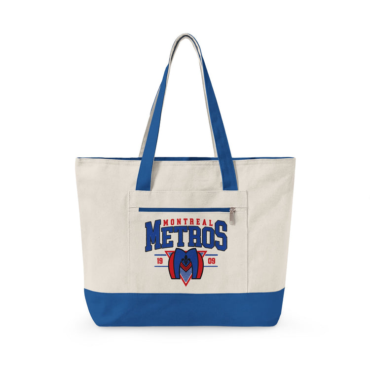 Montreal Metros Zippered Canvas Tote - Fandom-Made