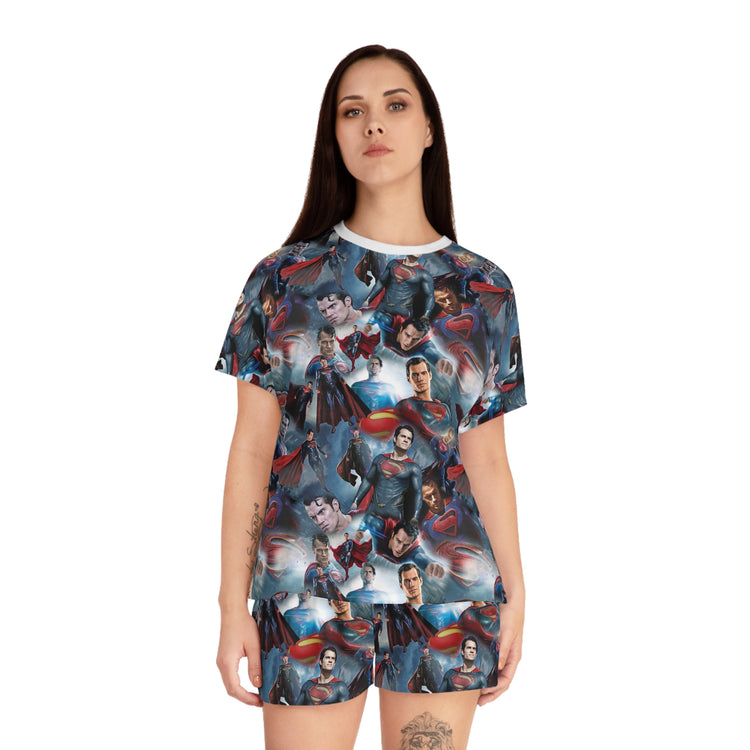 Superman Collage Women's Short Pajama Set - Fandom-Made