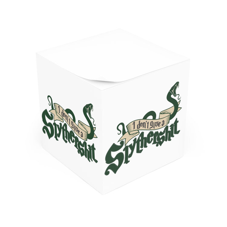 I Don't Give A Slytherin Note Cube - Fandom-Made