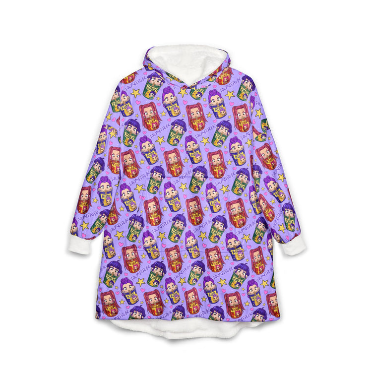 Ramen Girls Unisex Hooded Blanket - Fandom-Made