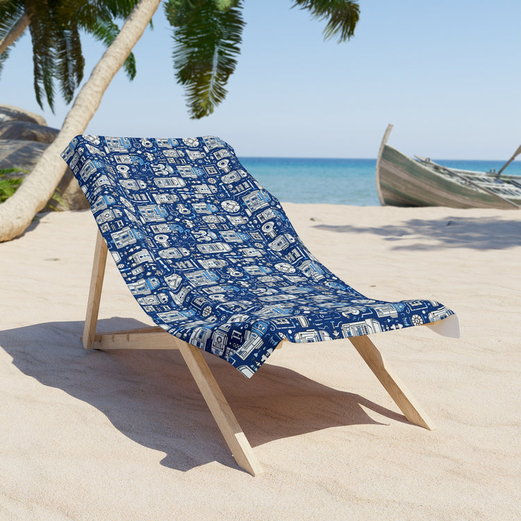 R2 All-Over Print Beach Towel - Fandom-Made