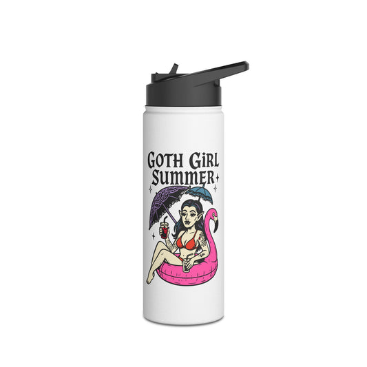 Goth Girl Summer Water Bottle - Fandom-Made