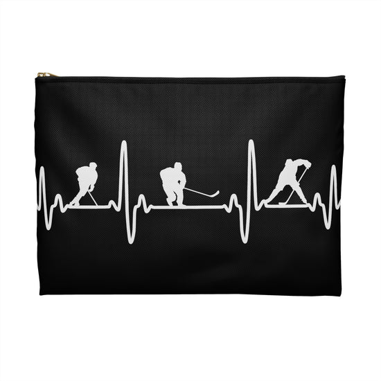 My Heart Beats For Hockey Pouch - Fandom-Made