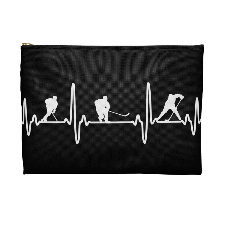 My Heart Beats For Hockey Pouch - Fandom-Made