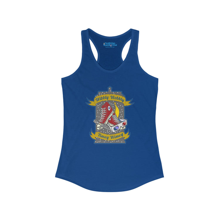Wibbly Wobbly Racerback Tank - Fandom-Made