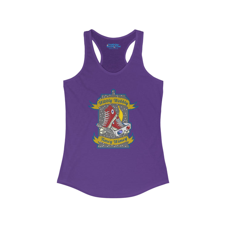 Wibbly Wobbly Racerback Tank - Fandom-Made