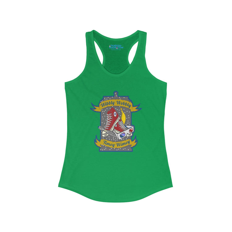 Wibbly Wobbly Racerback Tank - Fandom-Made