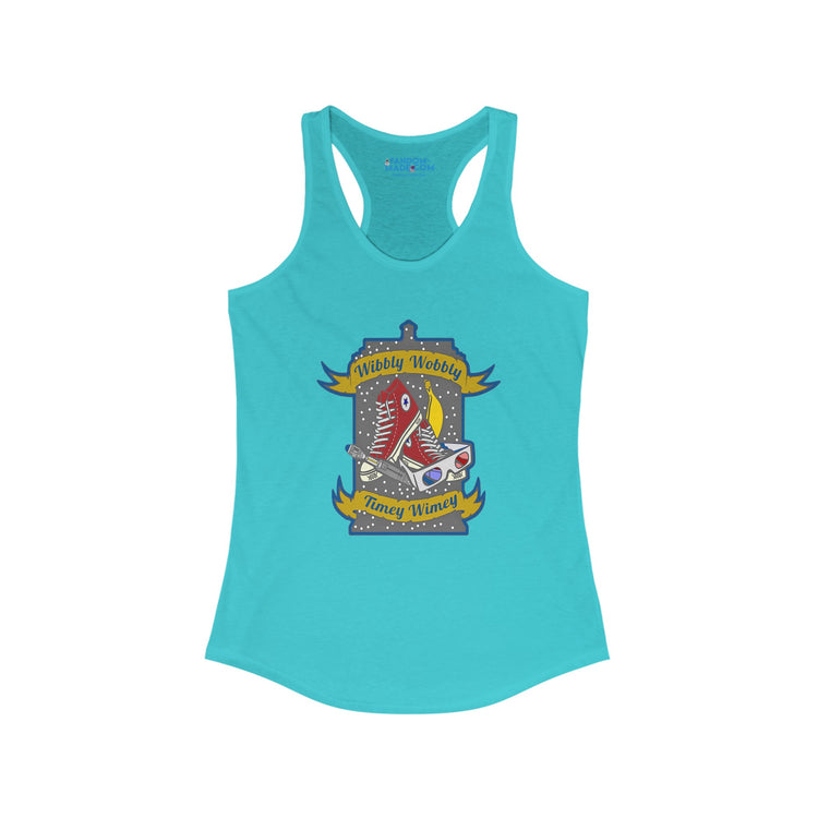 Wibbly Wobbly Racerback Tank - Fandom-Made