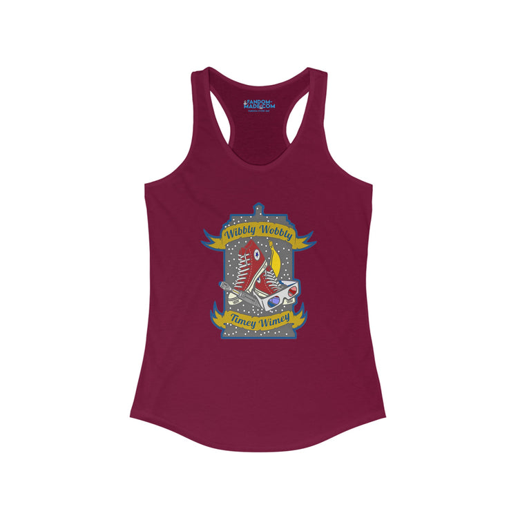 Wibbly Wobbly Racerback Tank - Fandom-Made