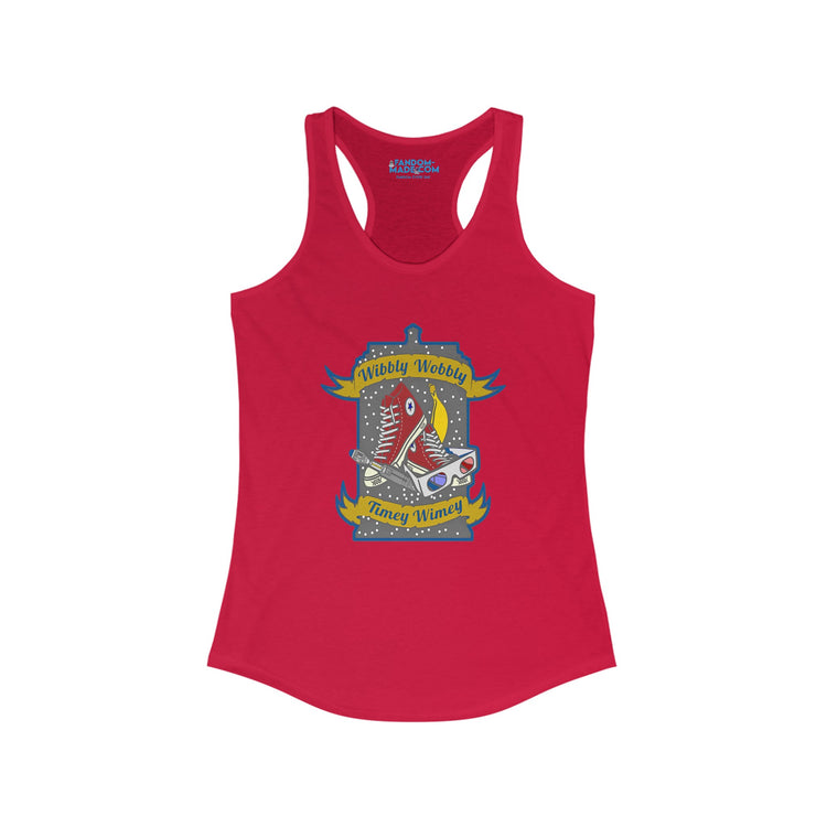 Wibbly Wobbly Racerback Tank - Fandom-Made