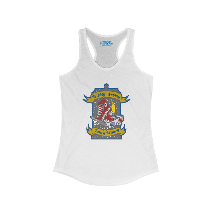 Wibbly Wobbly Racerback Tank - Fandom-Made