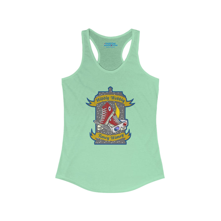 Wibbly Wobbly Racerback Tank - Fandom-Made
