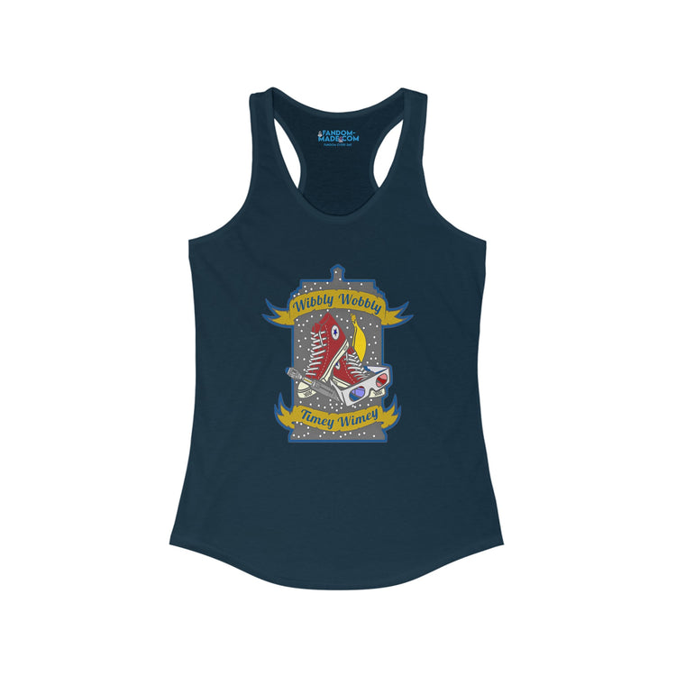 Wibbly Wobbly Racerback Tank - Fandom-Made