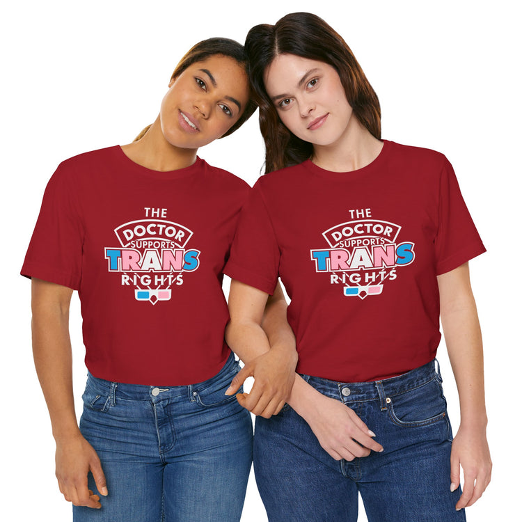 The Doctor Supports Trans Rights T-Shirt - Fandom-Made