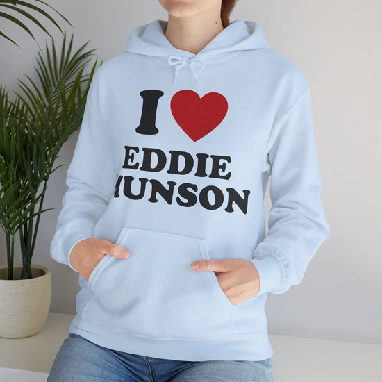 I Love Eddie Munson Hoodie - Fandom-Made