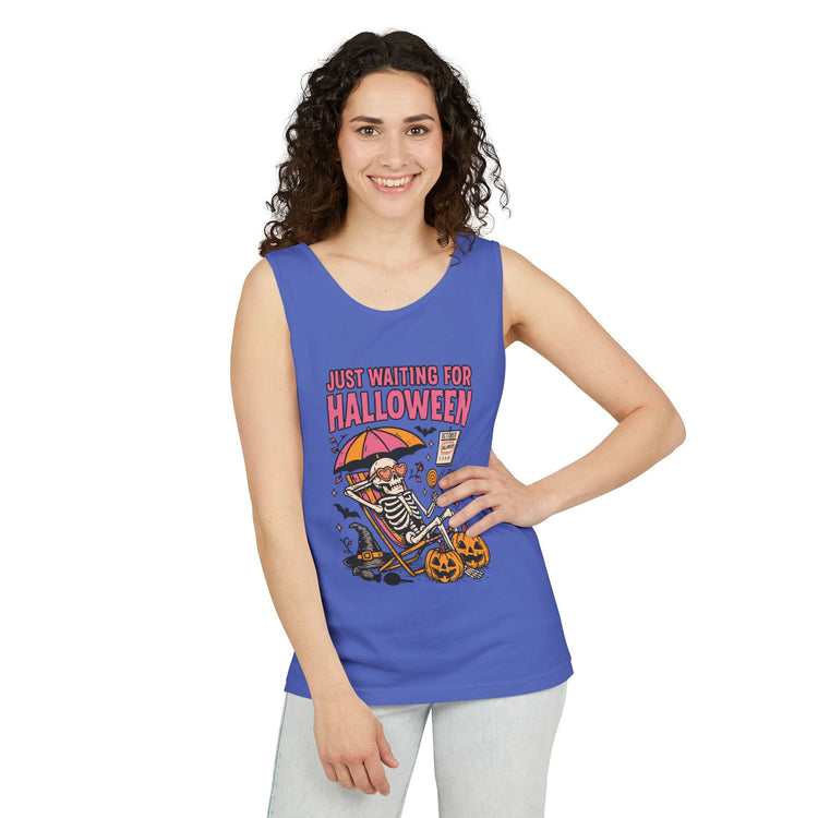 Just Waiting For Halloween Tank Top - Fandom-Made