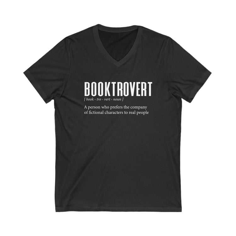 Booktrovert V-Neck Tee - Fandom-Made