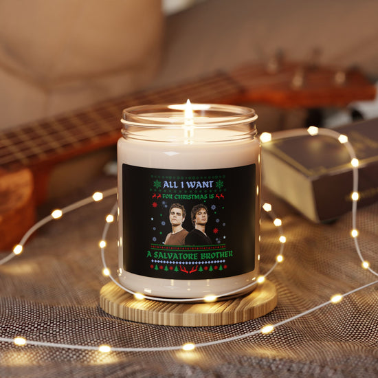 Salvatore Brothers Christmas Scented Soy Candle - Fandom-Made