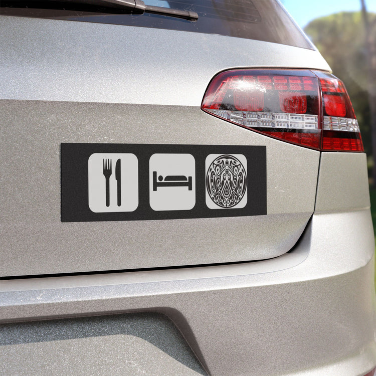 Eat Sleep Quileute Tribe Car Magnet - Fandom-Made