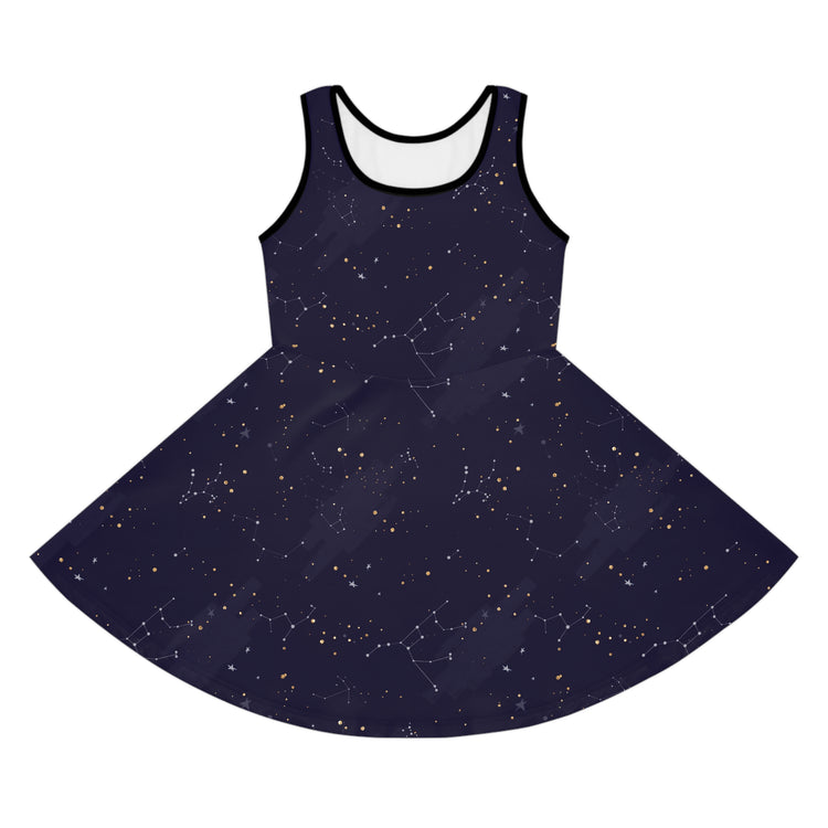 Galaxy Far Away Girls' Sleeveless Sundress - Fandom-Made