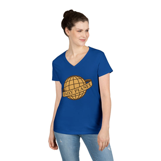 Daily Planet V-Neck Tee - Fandom-Made