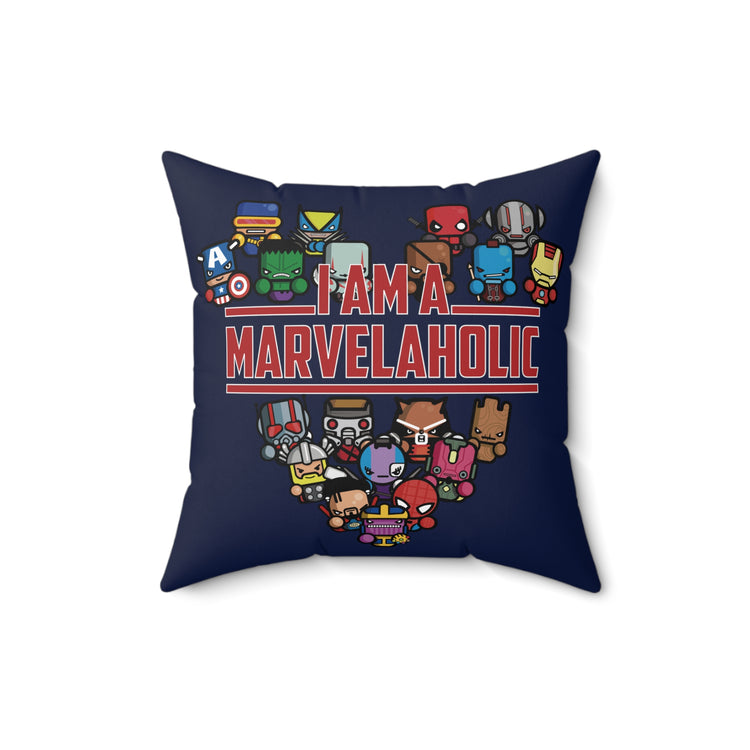 Marvelaholic Square Pillow - Fandom-Made