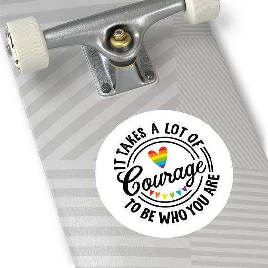 Courage Round Stickers - Fandom-Made