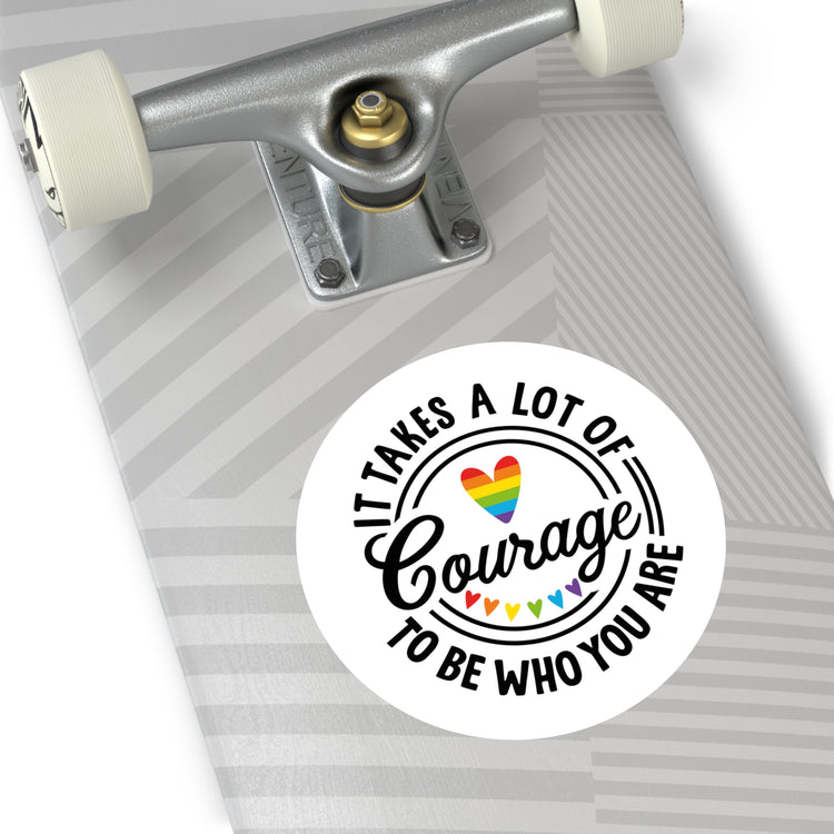 Courage Round Stickers - Fandom-Made