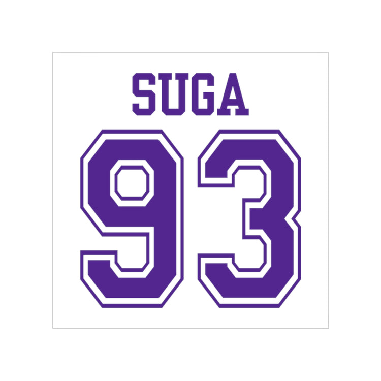Suga 93 Transparent Sticker