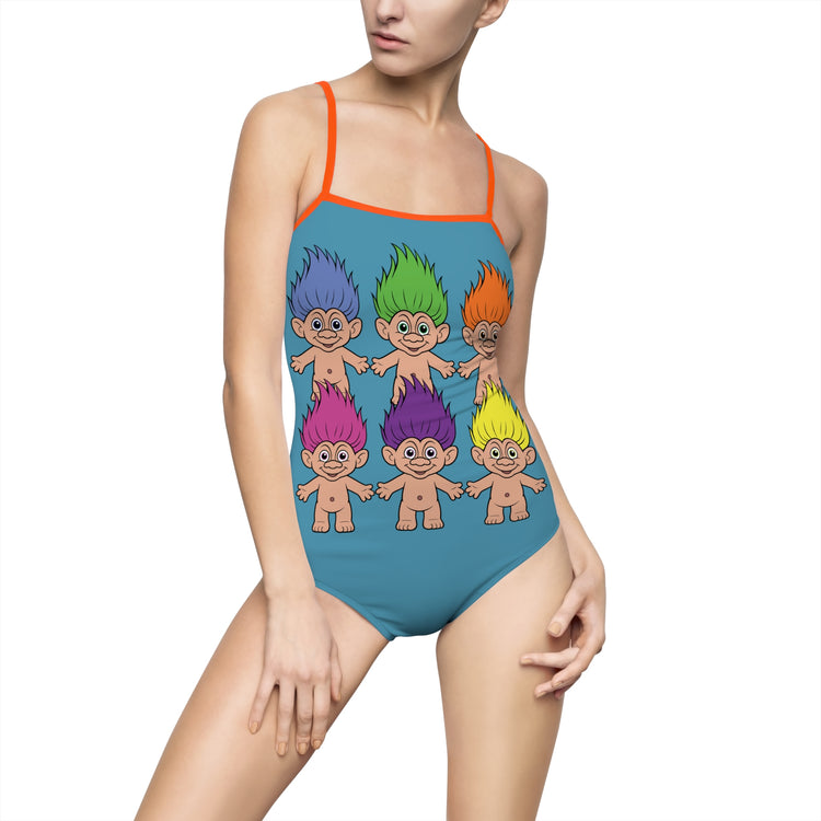 Trolling One-Piece Swimsuit - Fandom-Made