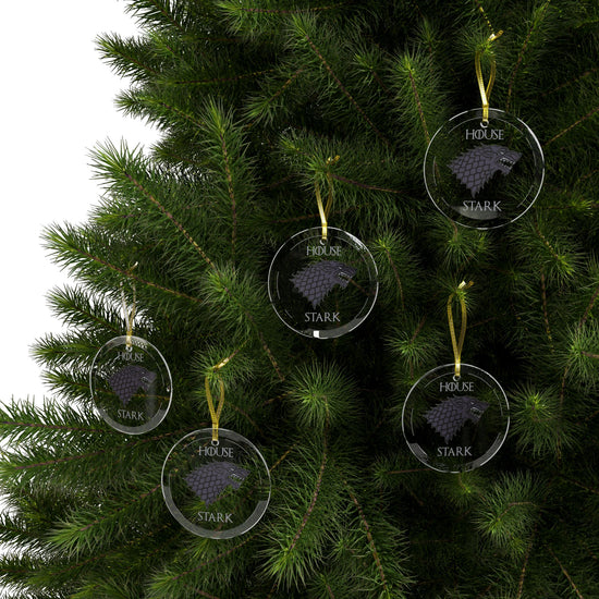 House Stark Glass Ornament - Fandom-Made