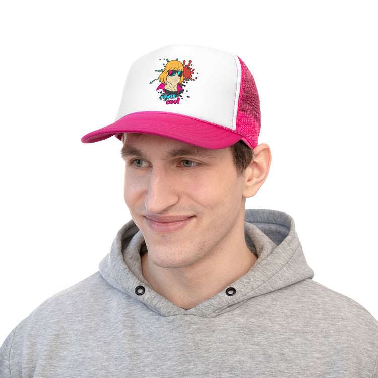 By The Power Of Cool Trucker Cap - Fandom-Made